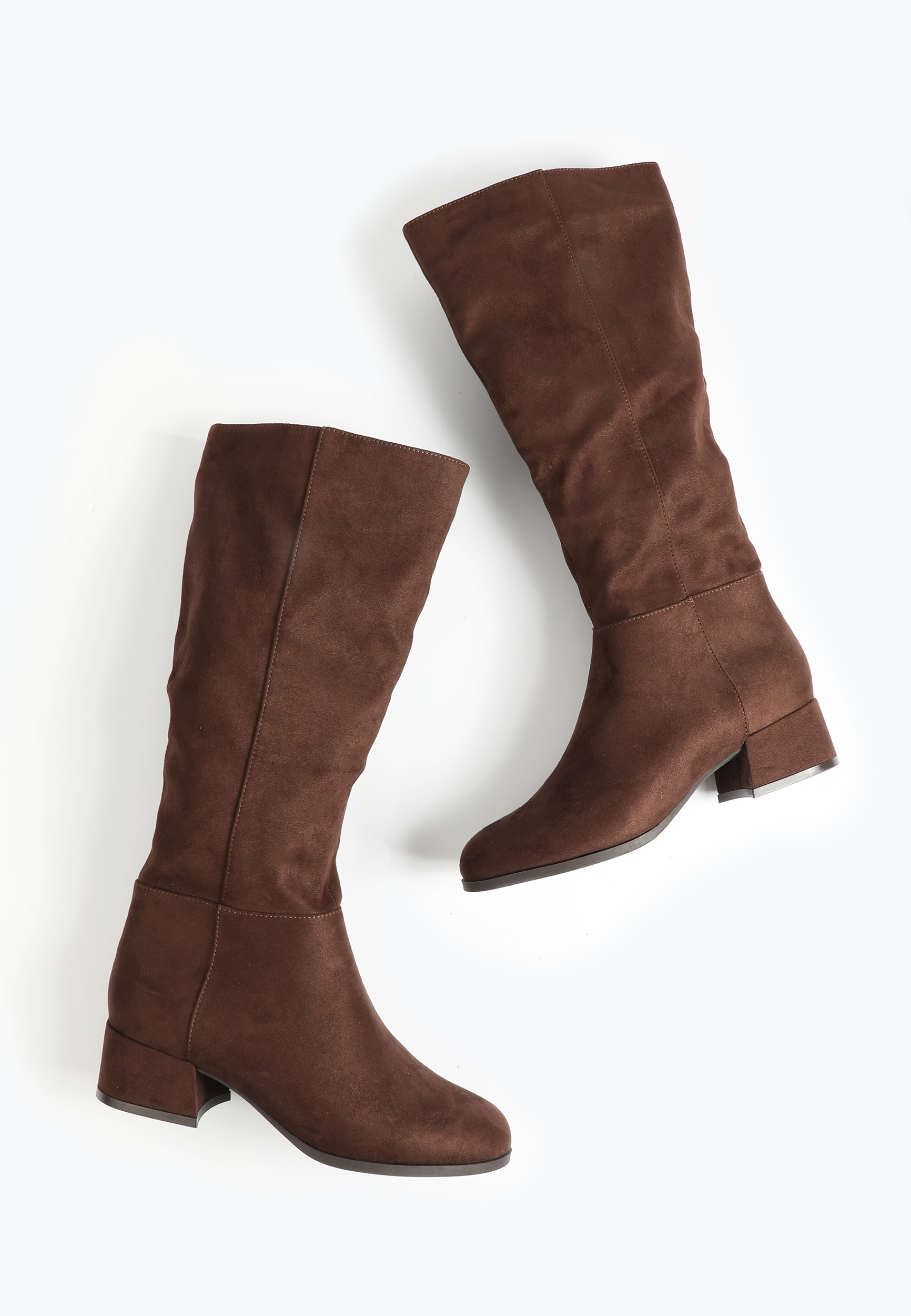 SuperCush Laney Faux Suede Block Heel Tall Boot, C126, large