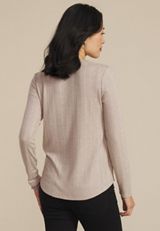 Heathered Variegated Lace Up Top, C977, small