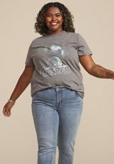 Plus Size Casper Oversized Fit Graphic Tee, C829, small