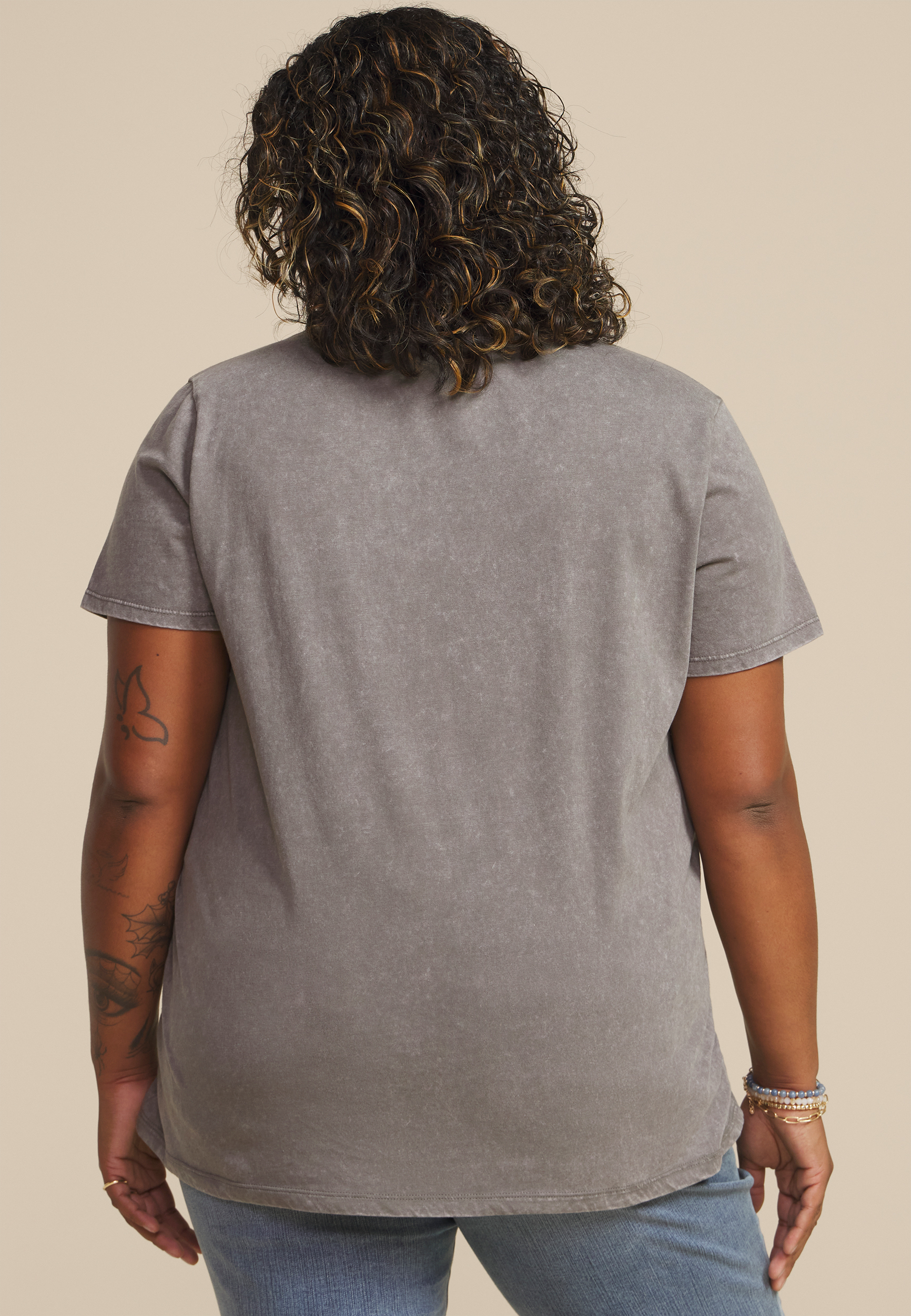 Plus Size Casper Oversized Fit Graphic Tee, C829, large