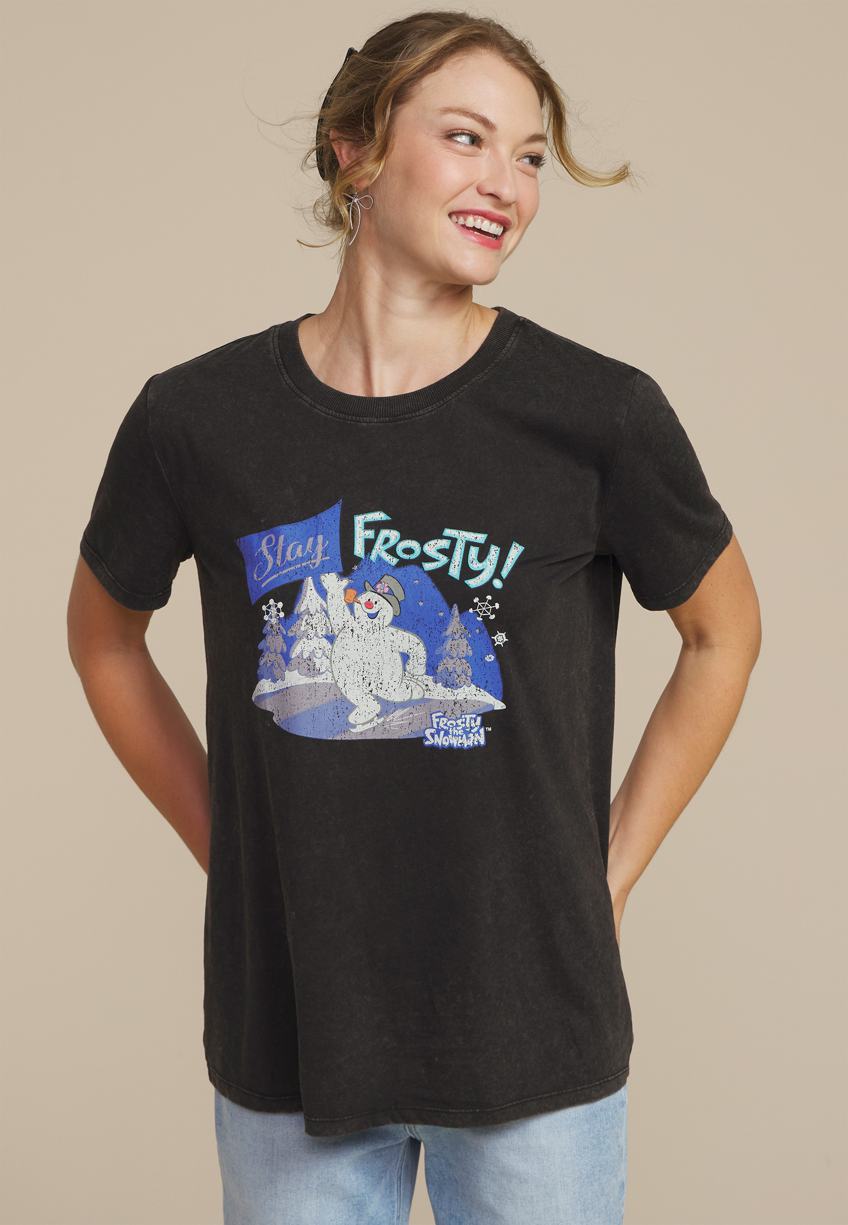 Stay Frosty Oversized Fit Graphic Tee