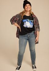 Plus Size Stay Frosty Oversized Fit Graphic Tee, , small