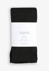 Black Fleece Lined Tights, BLACK, small