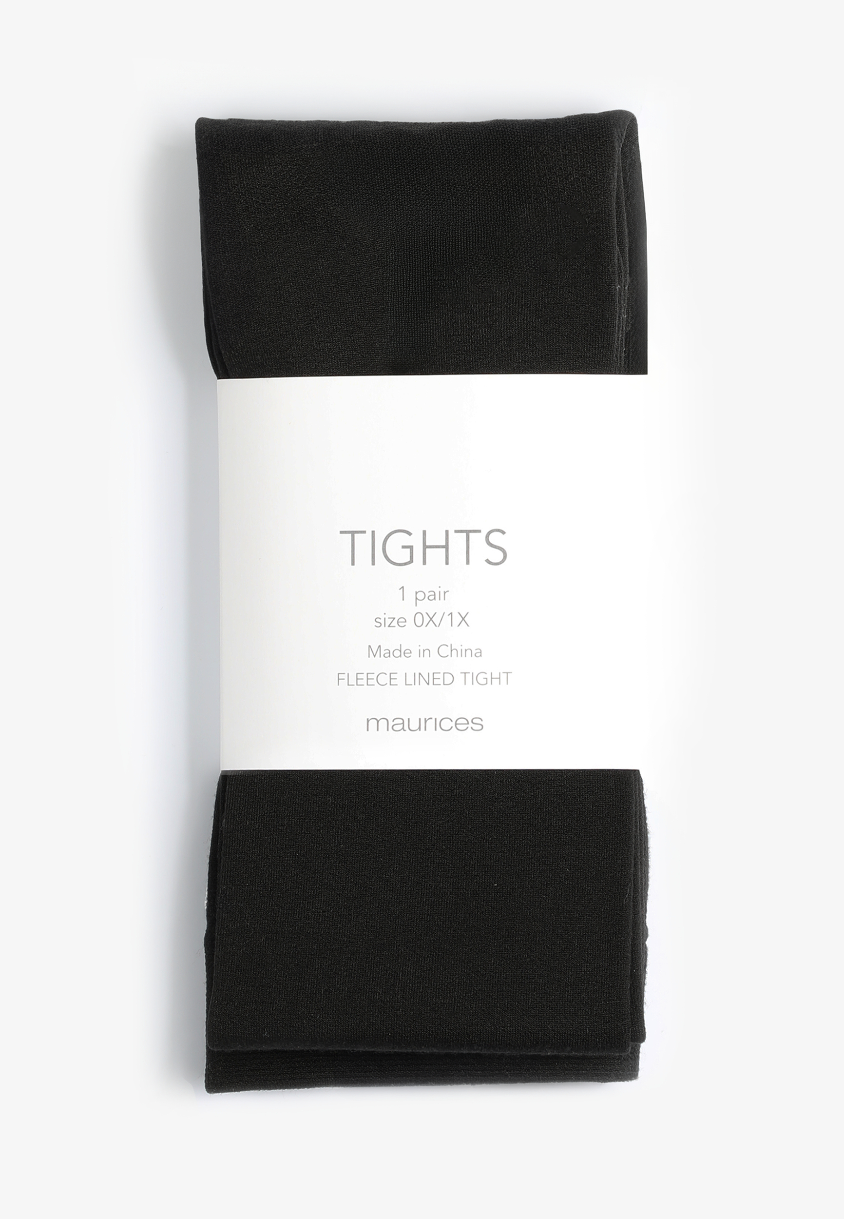 Black Fleece Lined Tights, BLACK, large