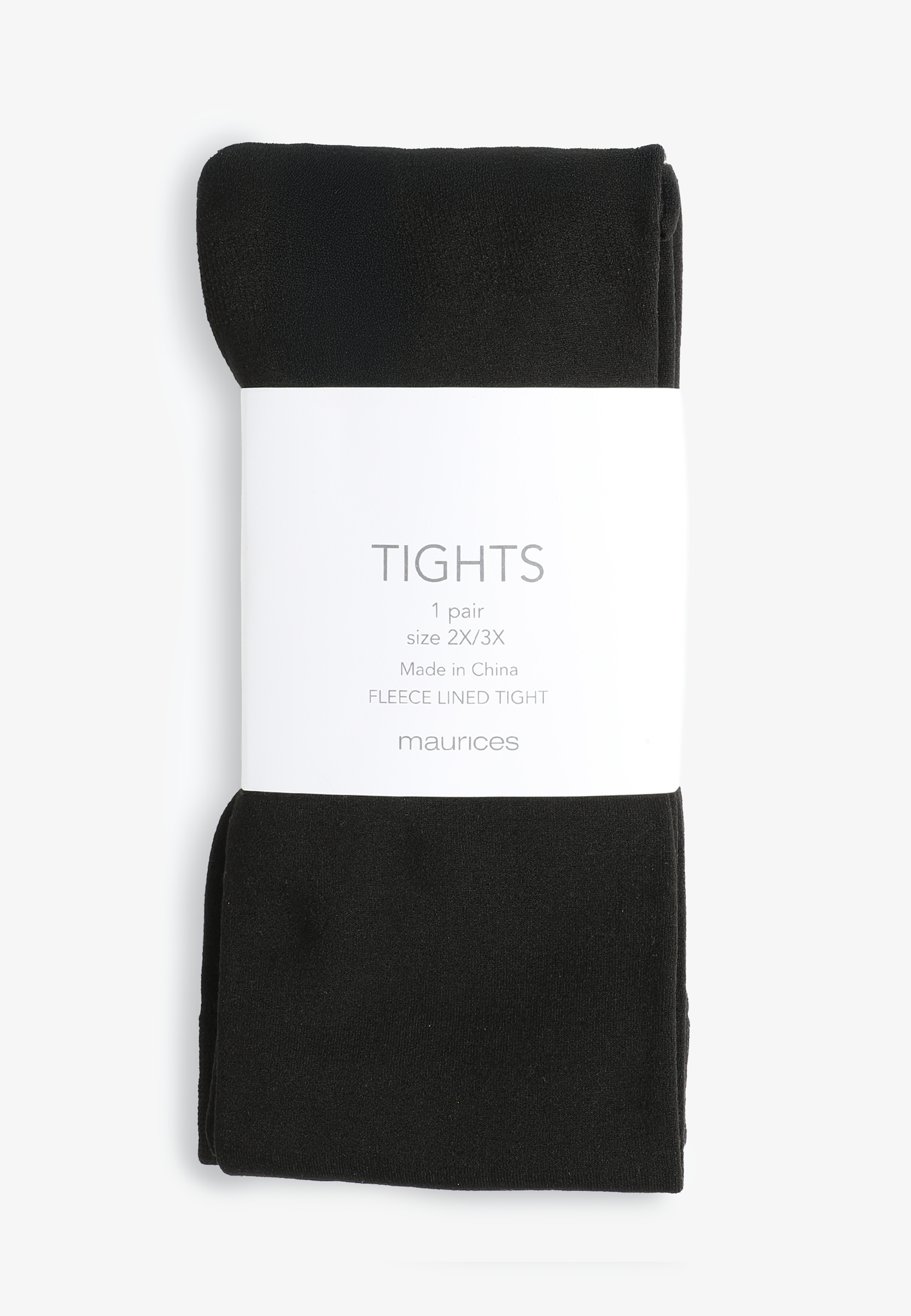 Black Fleece Lined Tights, BLACK, large
