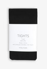 Black 40D Opaque Control Top Tights, BLACK, small