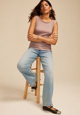 Textured Side Shirred Tank Top, C2188, small