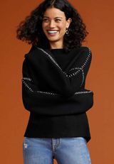 Whipstitch Sweater, C106, small