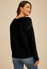 Whipstitch Sweater, C106, small