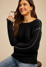 Whipstitch Sweater, C106, small