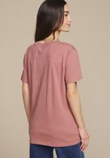 Stay Pawsitive Oversized Fit Graphic Tee, SOFT MAUVE, small