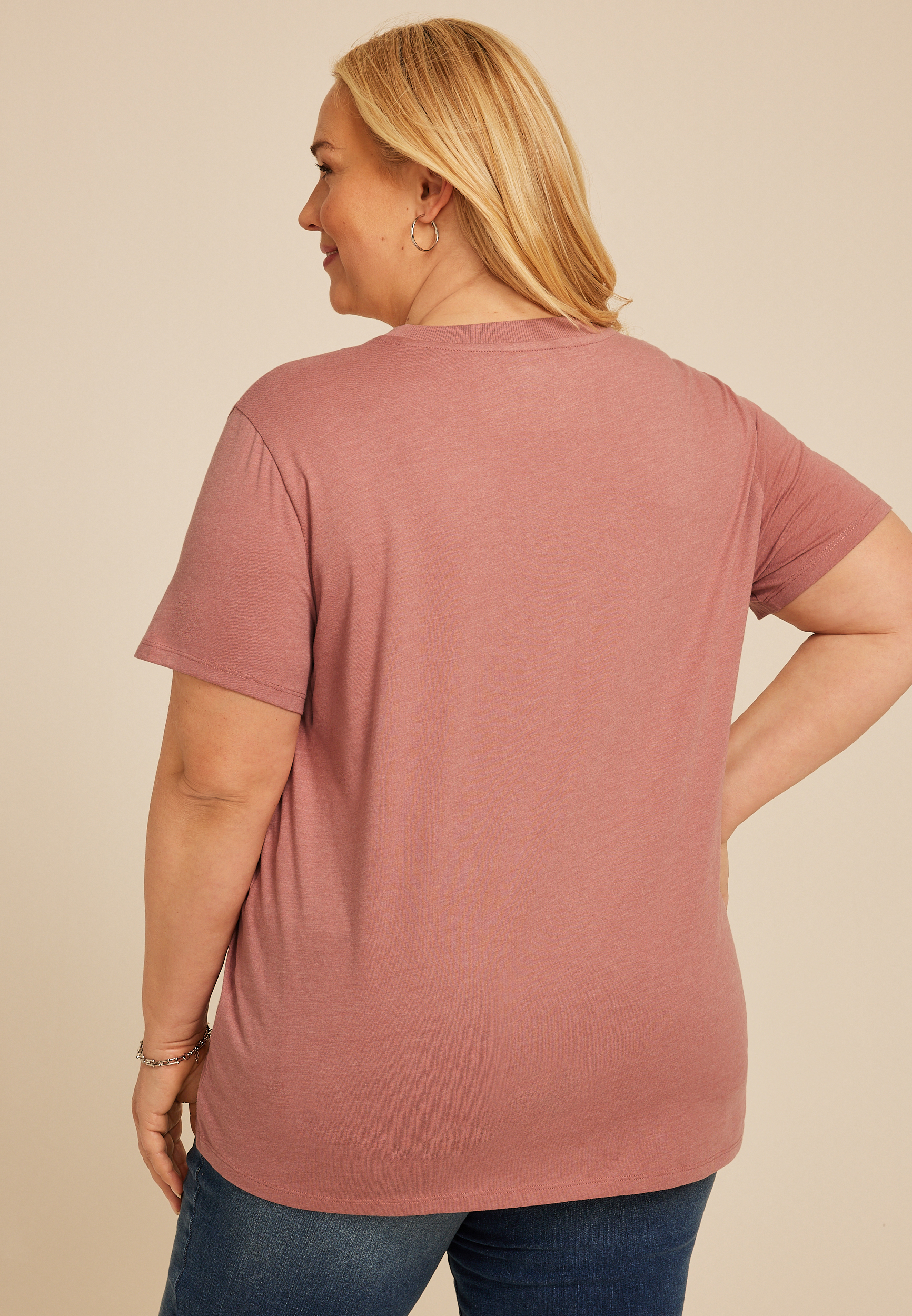 Plus Size Stay Pawsitive Oversized Fit Graphic Tee, C4762, large