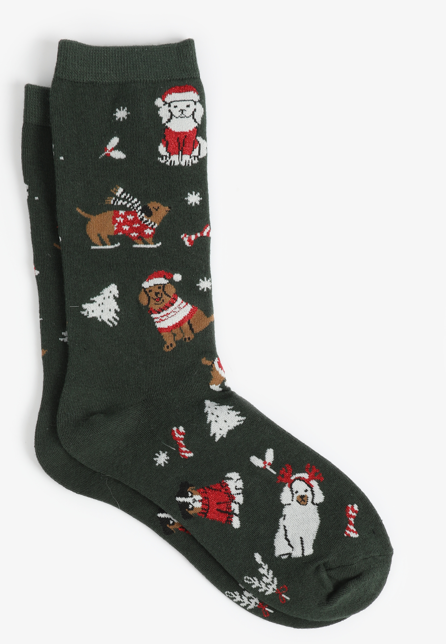 Christmas Dogs Crew Socks