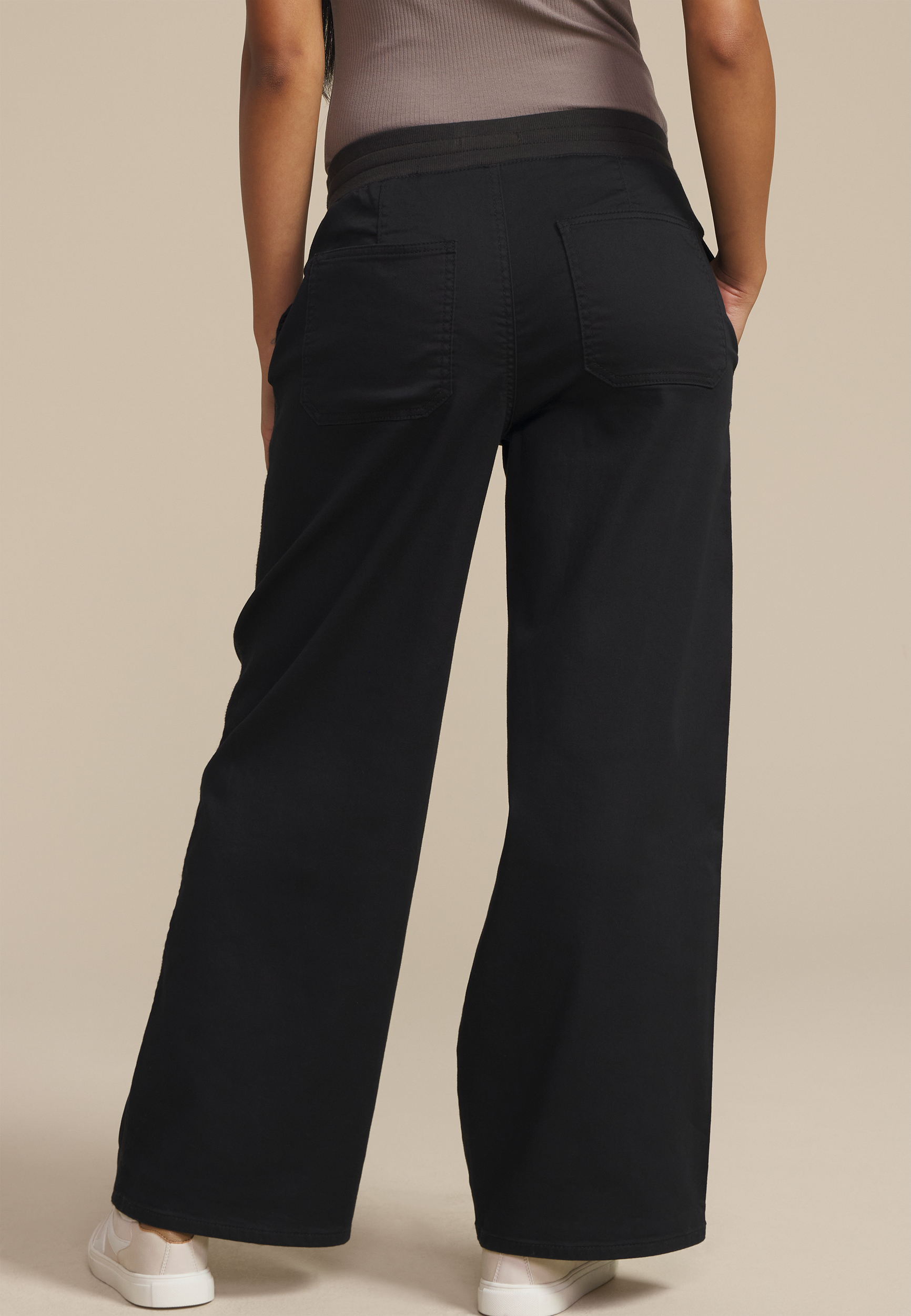 High Rise Pull On Wide Leg Pant, C106, large
