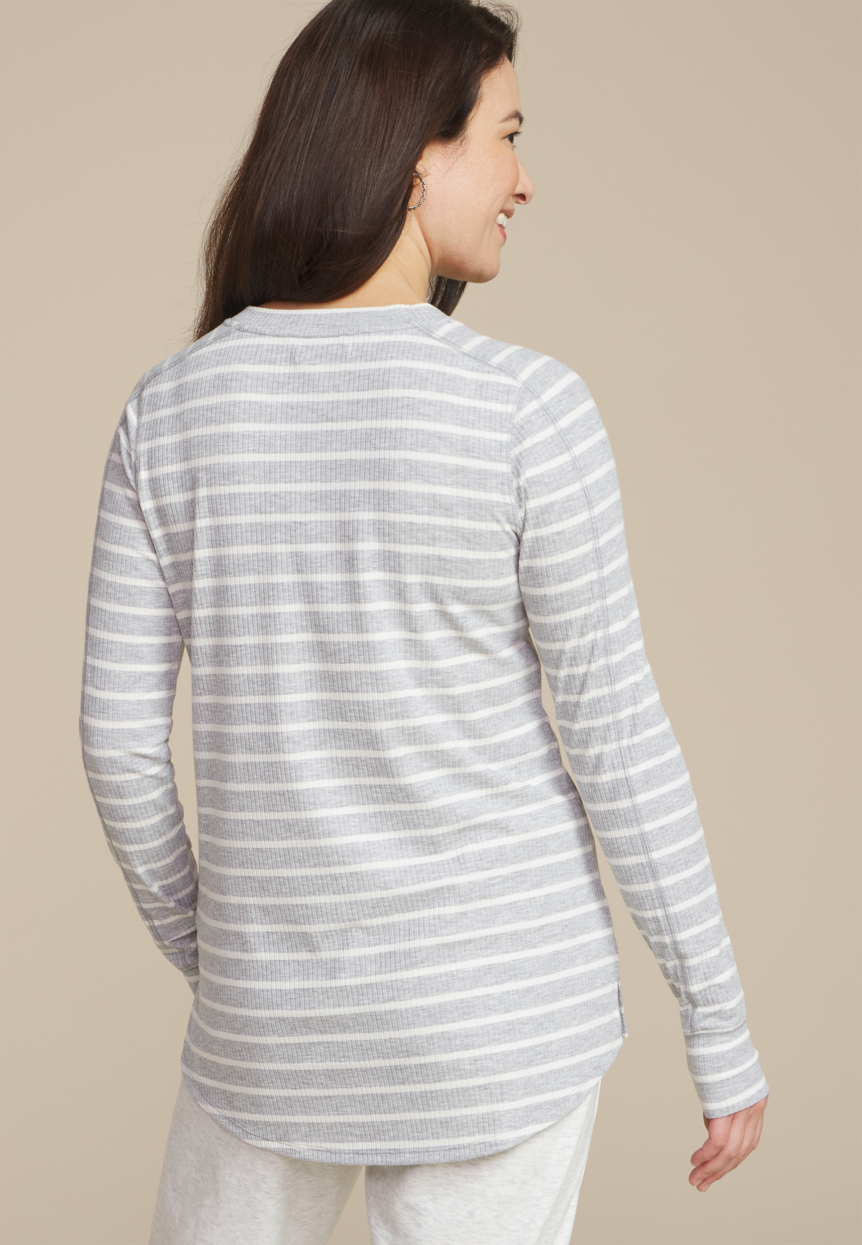 Ribbed Tunic Top