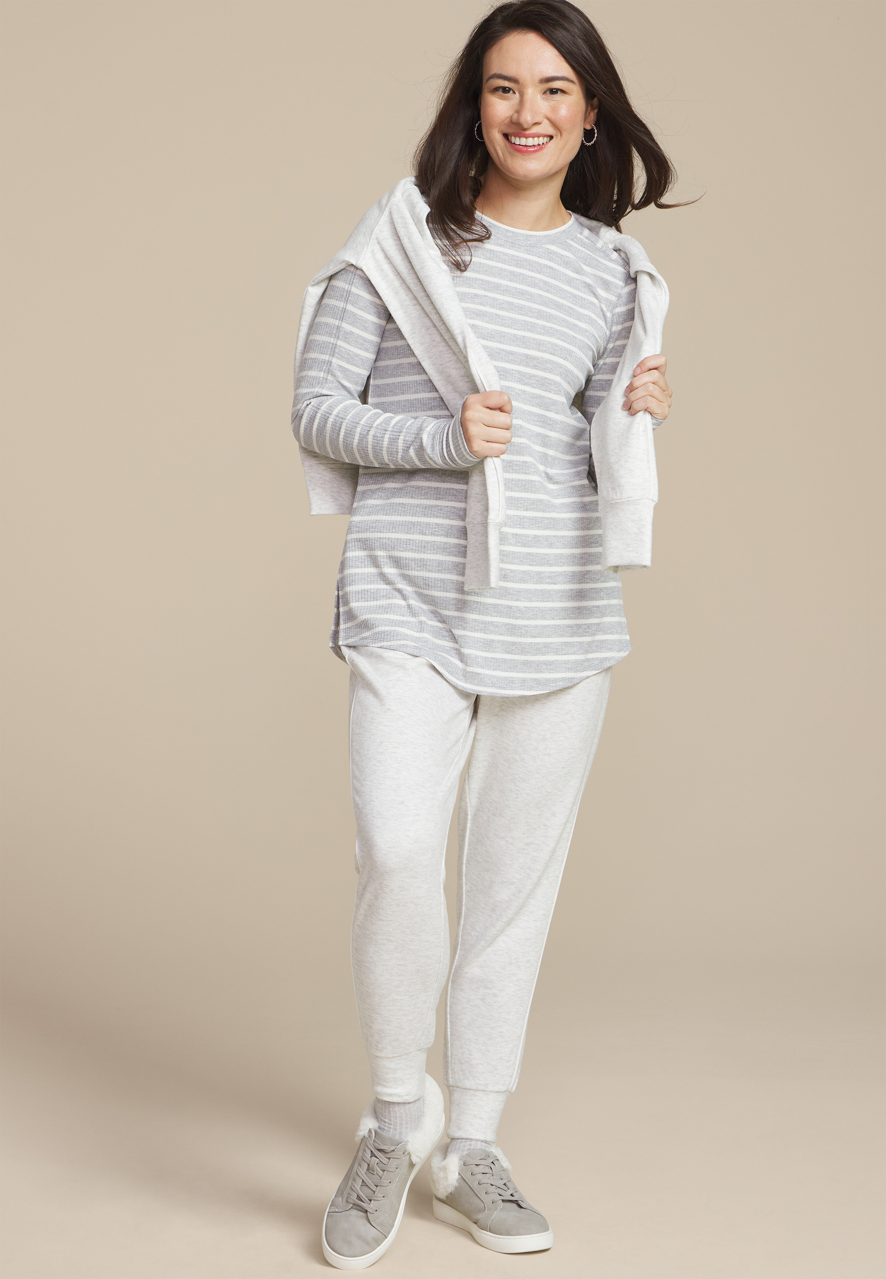 Ribbed Tunic Top
