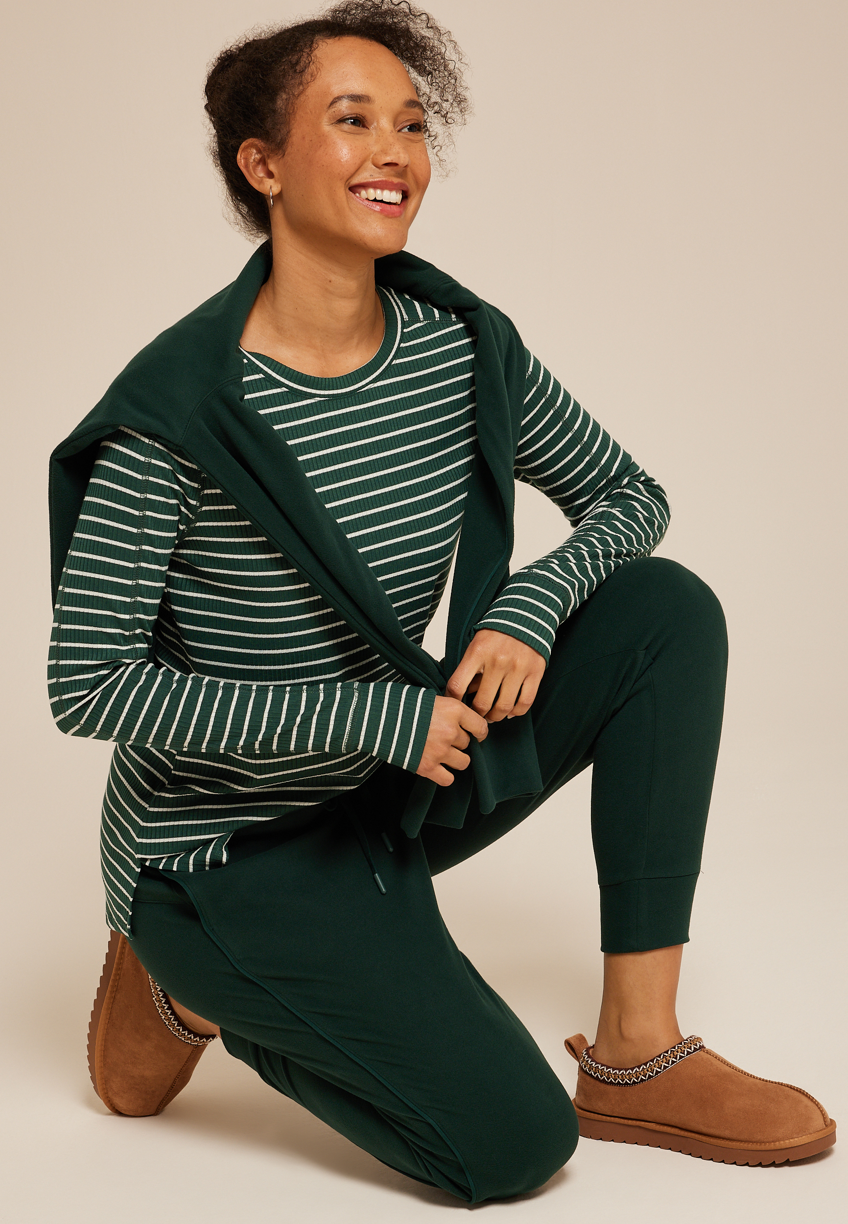 Ribbed Tunic Top, C3918, large