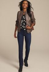 24/7 Mesh Trim Floral V Neck Tee, C1756, small