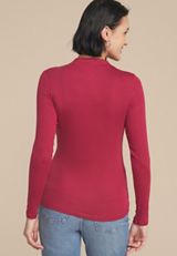24/7 Mock Neck Long Sleeve Tee, C7428, small