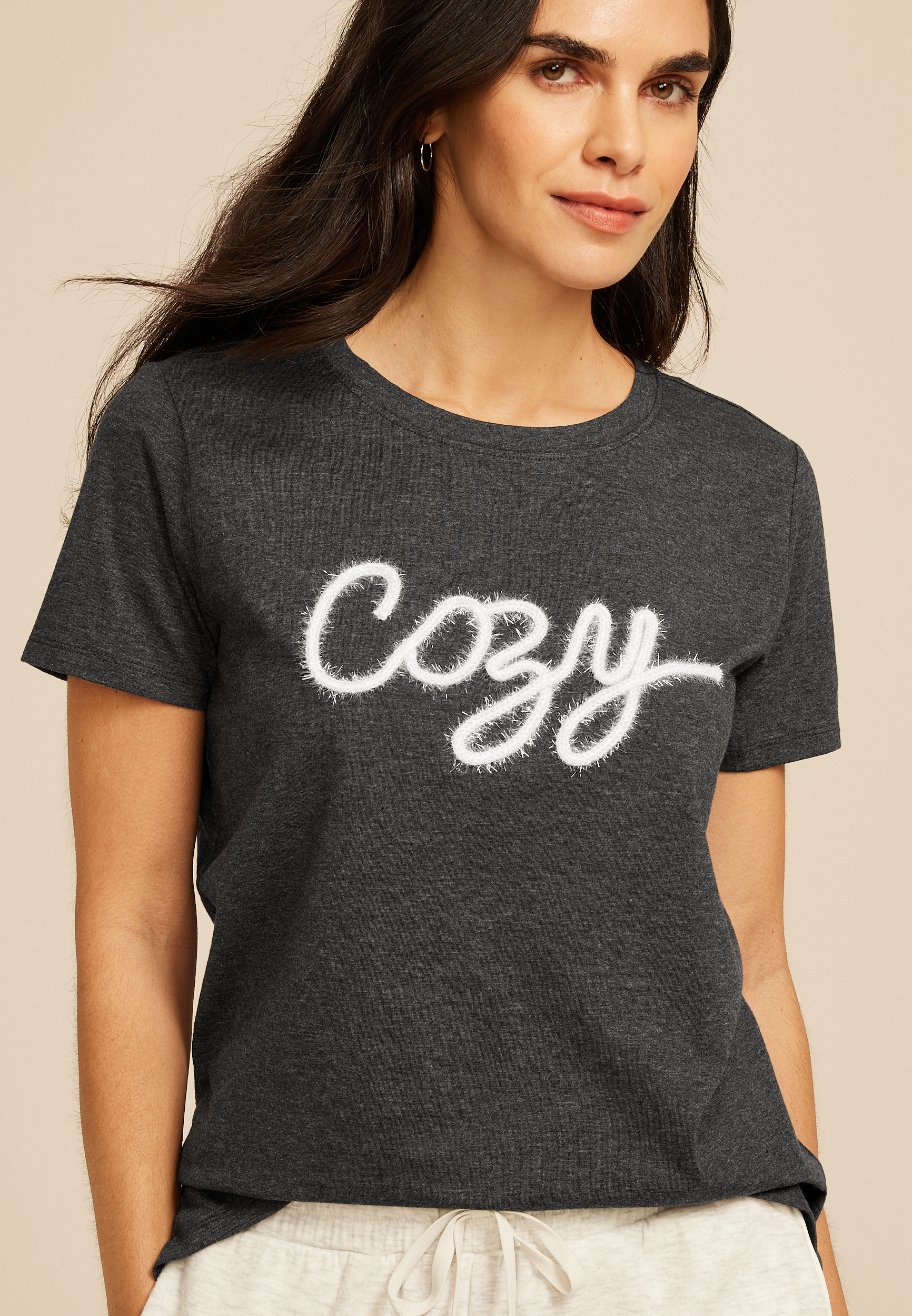 Cozy Oversized Fit Graphic Tee
