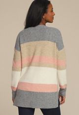 Cozy Colorblock Open Front Cardigan, C4731, small