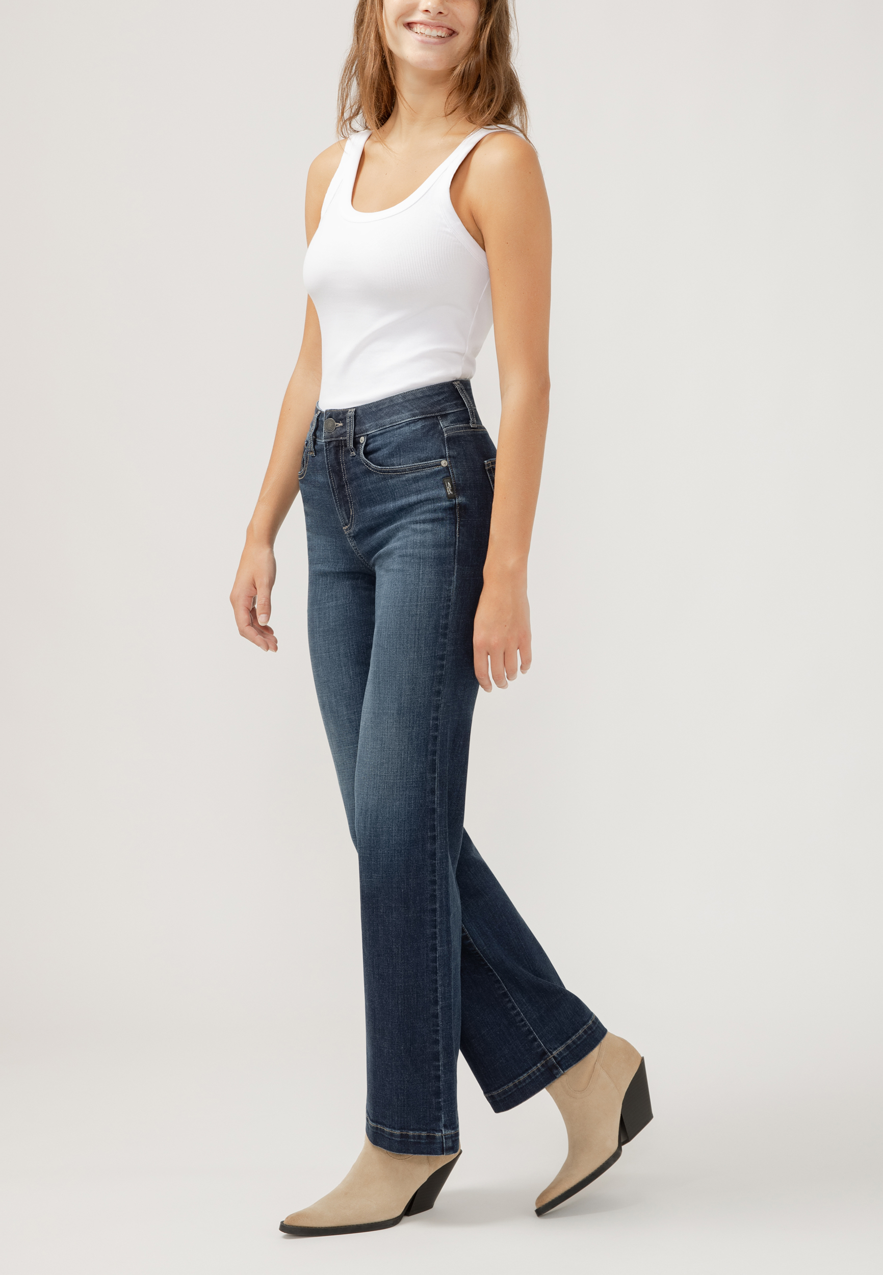 Silver Jeans Co.&reg; Avery Curvy Luxe Stretch High Rise Trouser Jean, C258, large