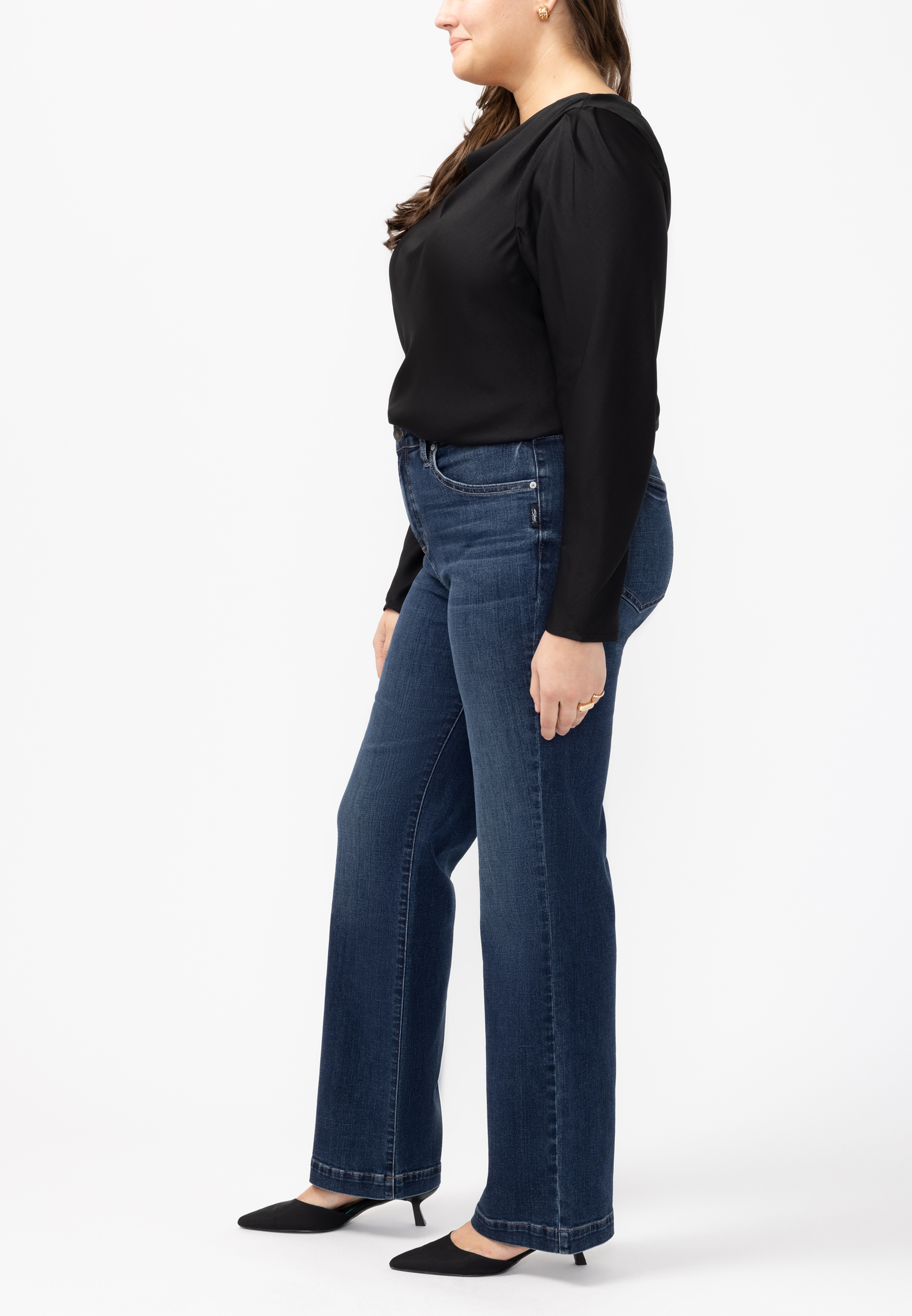 Plus Size Silver Jeans Co.&reg; Avery Curvy Luxe Stretch High Rise Trouser Jean, C258, large