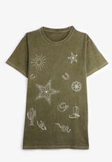 Stitched Country Icon Relaxed Graphic Tee, C9161, small