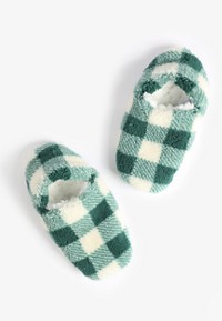 Holiday Bow Sherpa Slipper Socks
