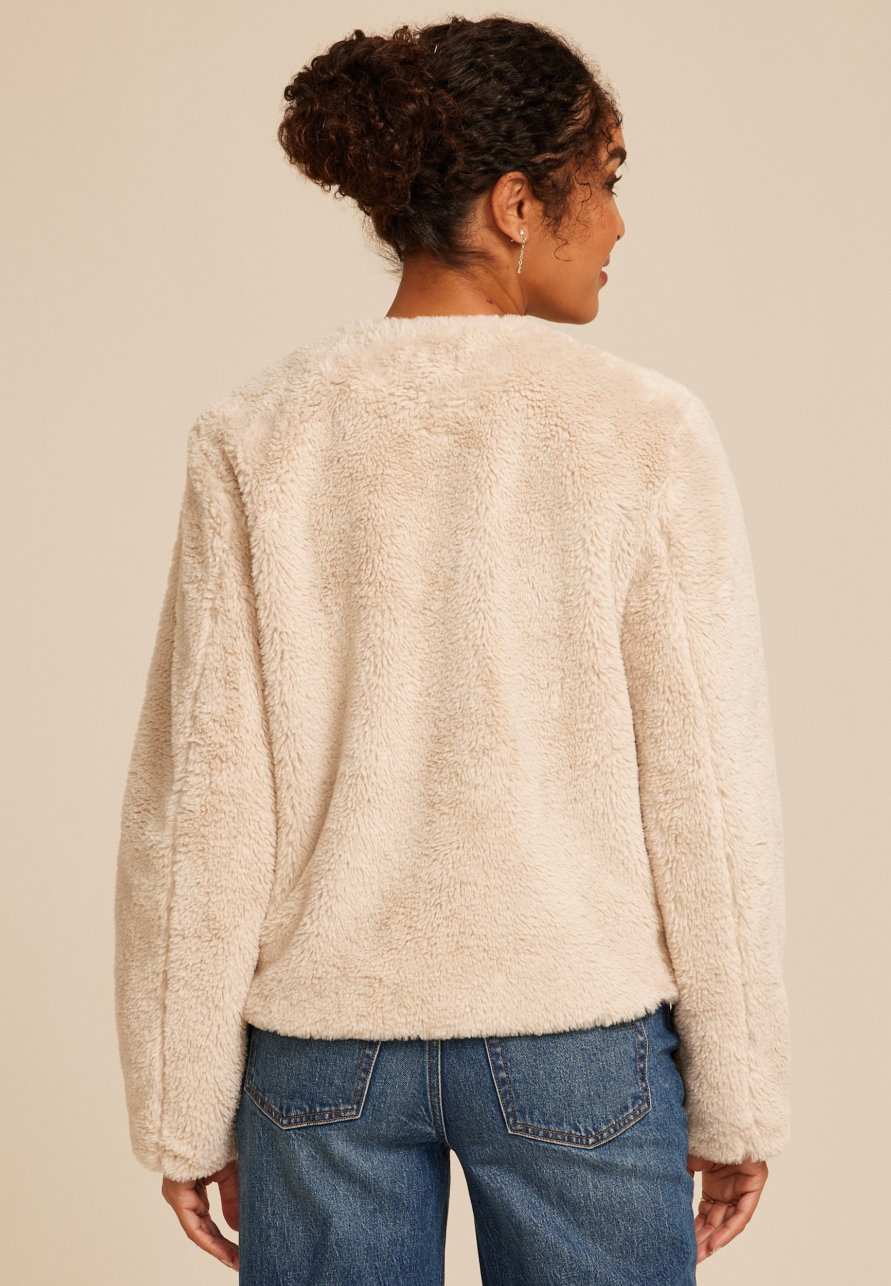 Studio Y Faux Fur Jacket, C727, large