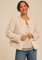 Studio Y Faux Fur Jacket, C727, small