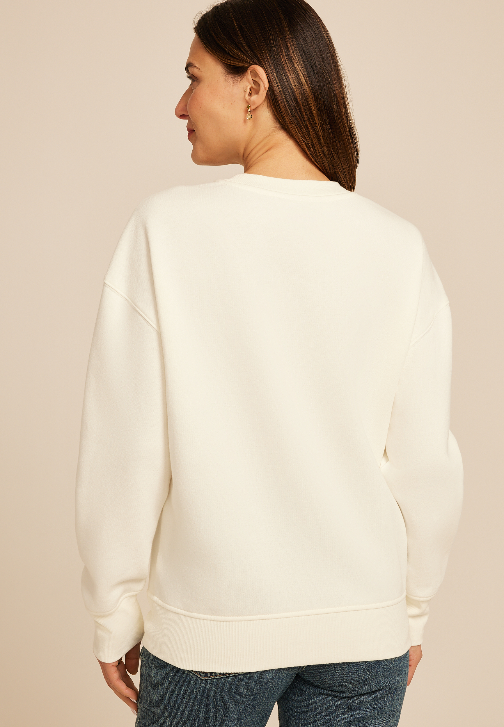 Studio Y Floral Embroidered Sweatshirt, C2789, large