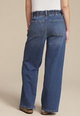 m jeans by maurices&trade; Dark Soft High Rise Pull On Wide Leg Jean, C258, small