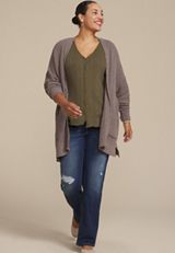 Plus Size Variegated Button Front Tank Top, C1374, small
