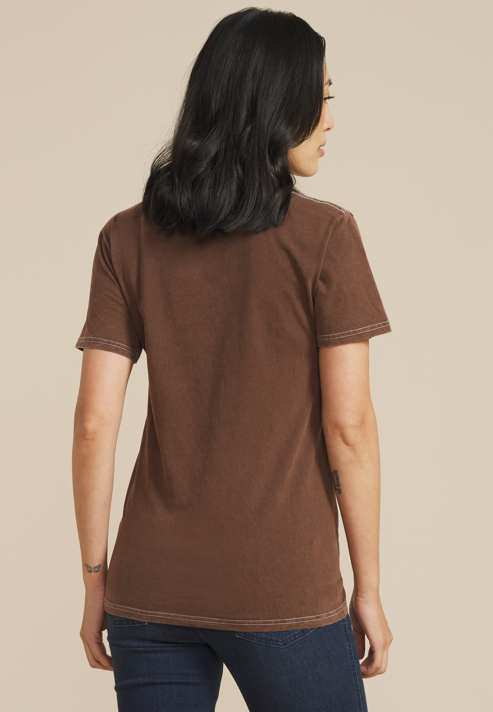 Fall Nights And  Bonfire Lights Relaxed Graphic Tee, , large