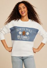 North Pole Holiday Relaxed Fit Sweatshirt, , small