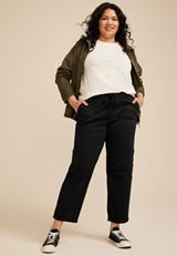 Plus Size Weekender Straight Leg Cargo Pant, C106, small