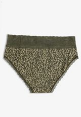 Simply Comfy Cotton Olive Printed Hipster Panty, C9162, small