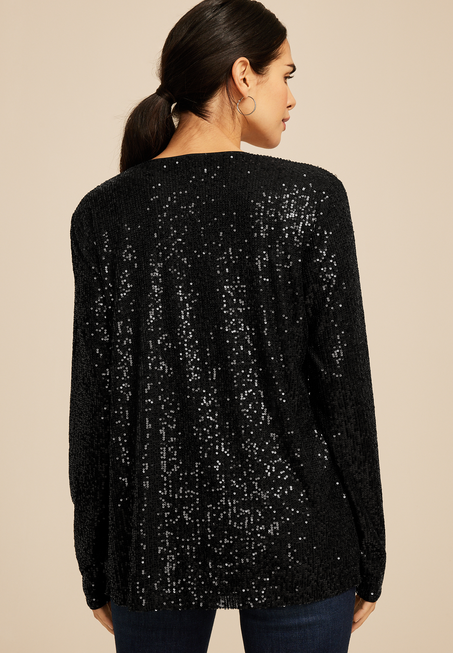 Studio Y Sequin Cardigan, C106, large