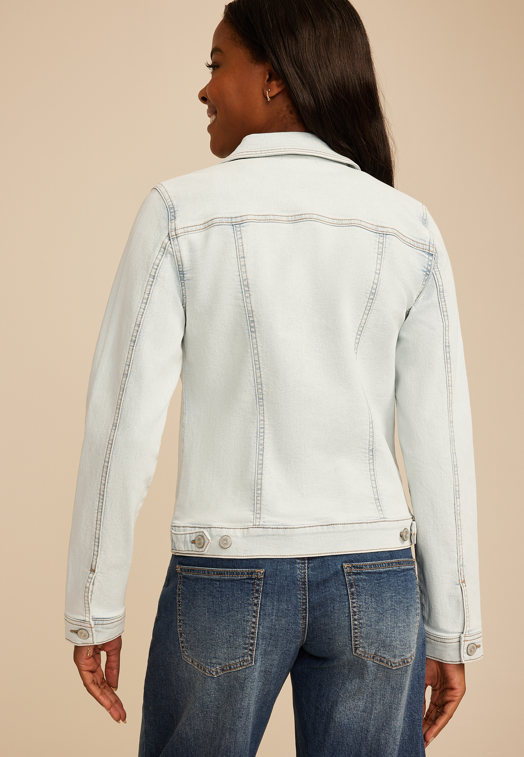 Light Wash Denim Jacket, C2806, large