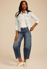 Light Wash Denim Jacket, C2806, small