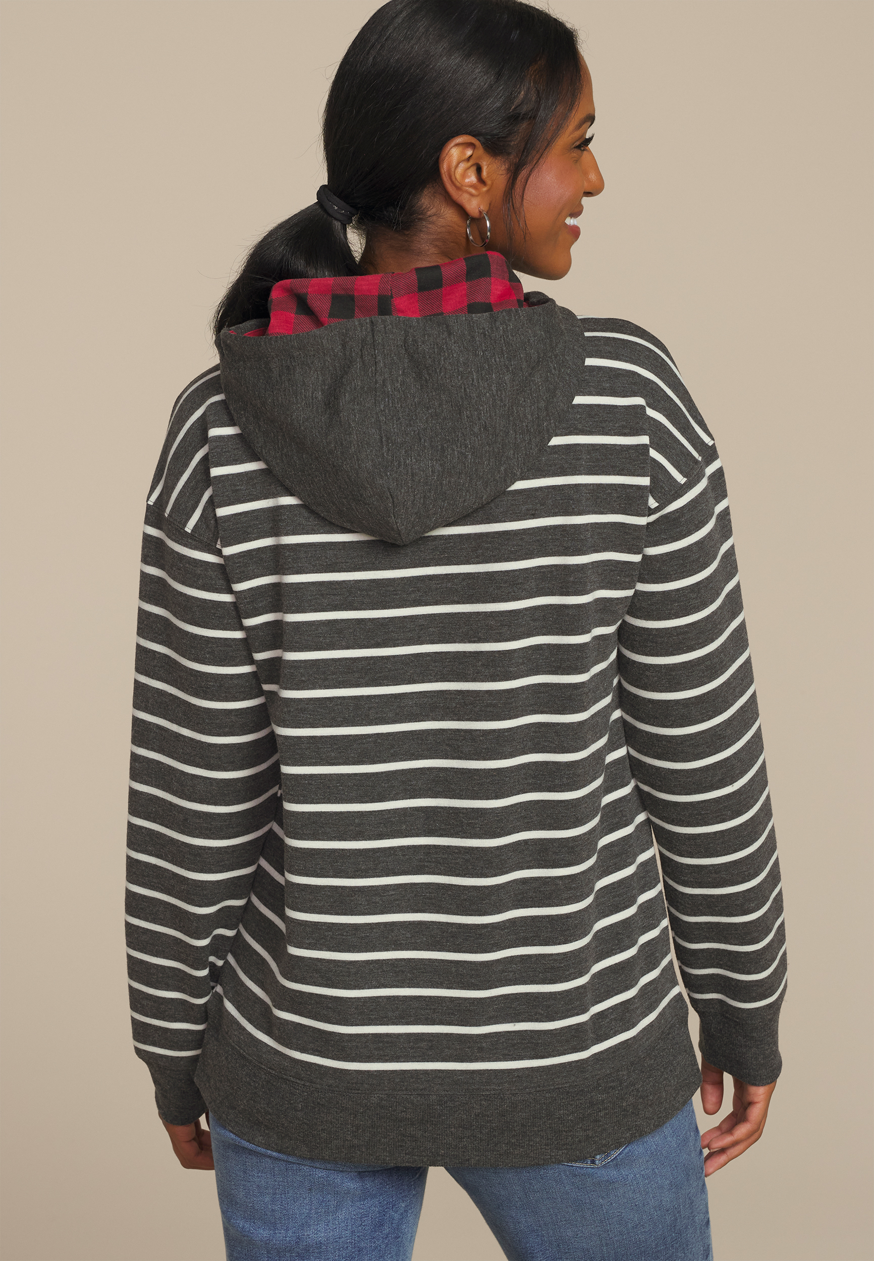 Homeward Striped Hoodie, , large