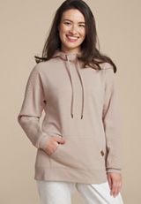 Homeward Quilted Leopard Lined Hoodie, C211, small