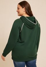 Plus Size Homeward Whipstitch Hoodie, MYRTL GREEN, small