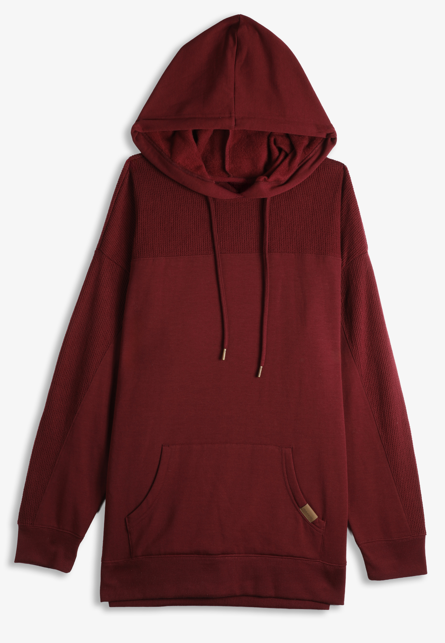 Plus Size Homeward Knit Trim Hoodie