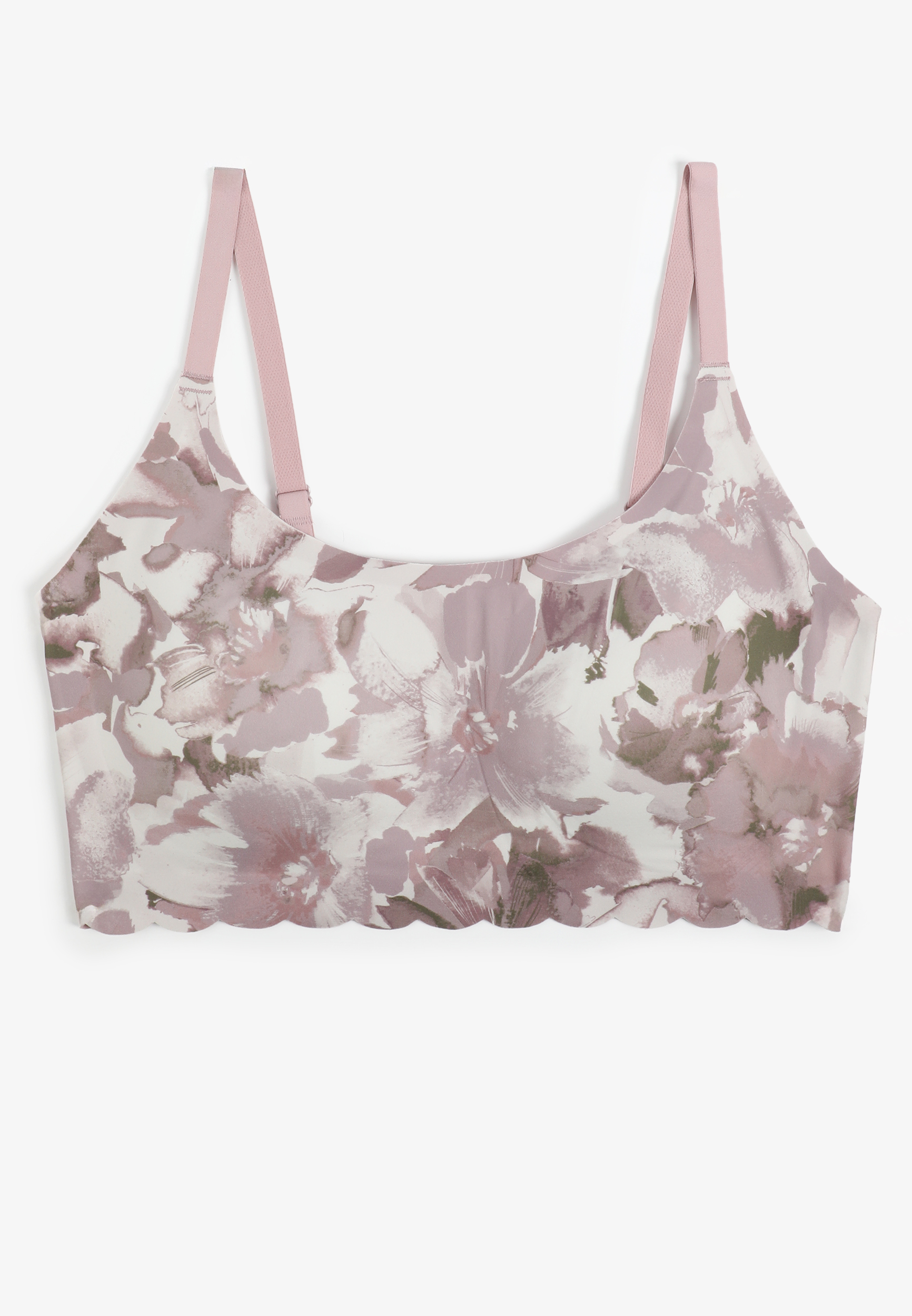 Invisibliss Scalloped Hem Floral Bralette, C8939, large