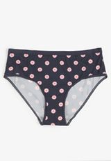 True Stretch Jersey Daisy Floral Hipster Panty, C5885, small
