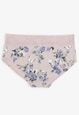 Simply Comfy Cotton Watercolor Floral Boybrief Panty, C8939, small