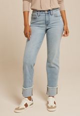 m jeans by maurices&trade; High Rise Relaxed Straight Frayed Hem Ankle Jean, C3337, small