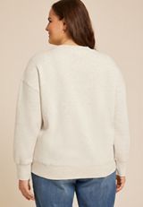 Plus Size Hot Cocoa Weather Relaxed Fit Sweatshirt, C3363, small